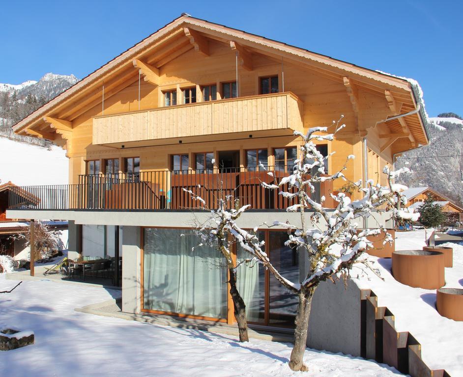 Chalet Park Apartment mit Sauna Hamam Diemtigen Bagian luar foto