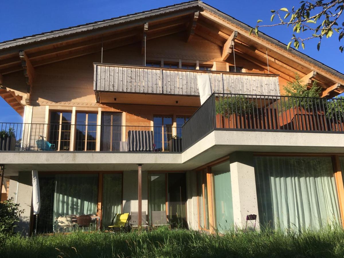Chalet Park Apartment mit Sauna Hamam Diemtigen Bagian luar foto